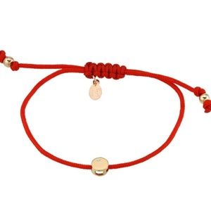 Zoe Lev 14k Gold Disc with Diamond Fortune Bracelet